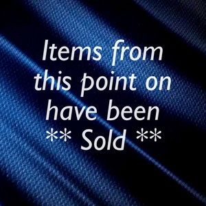 Sold items below this point